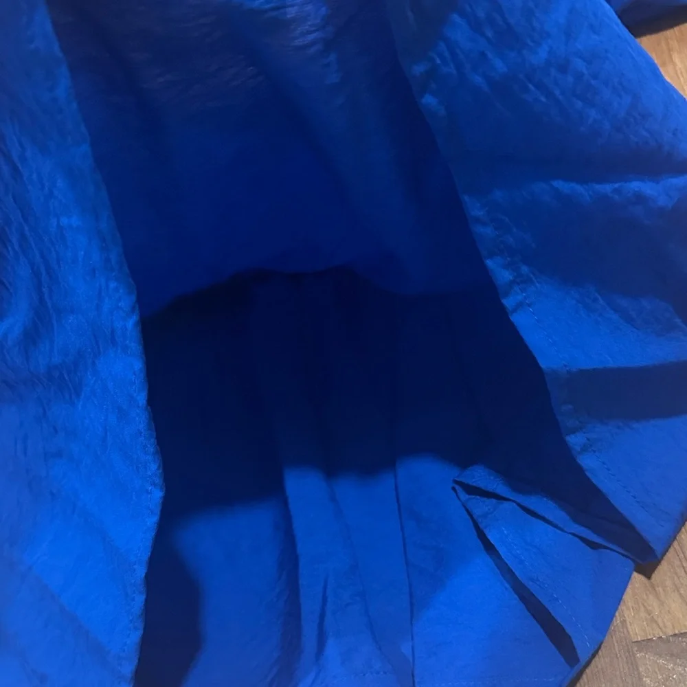 *last chance* Nine West | Women’s Elegant Blue Puff Sleeve Top - Picture 13 of 13